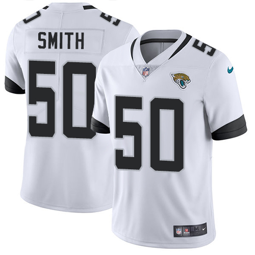 Nike Jaguars #50 Telvin Smith White Men's Stitched NFL Vapor Untouchable Limited Jersey - Click Image to Close
